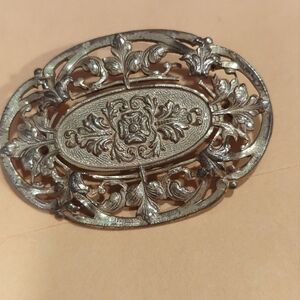 Vintage Miriam Haskell Golf Tone Brooch